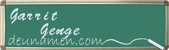 Garrit Genge Visitenkarte